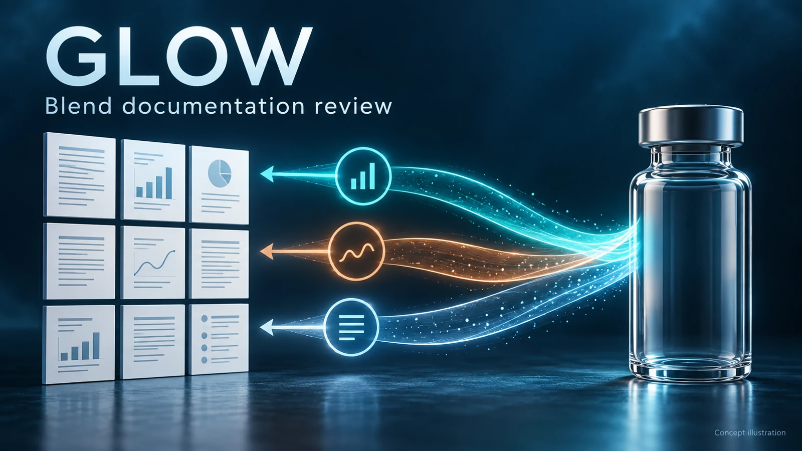 Original GLOW blend documentation illustration with separate analytical channels